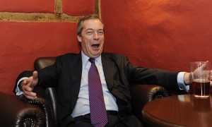 Nigel Farage camapigns in Amershamthere