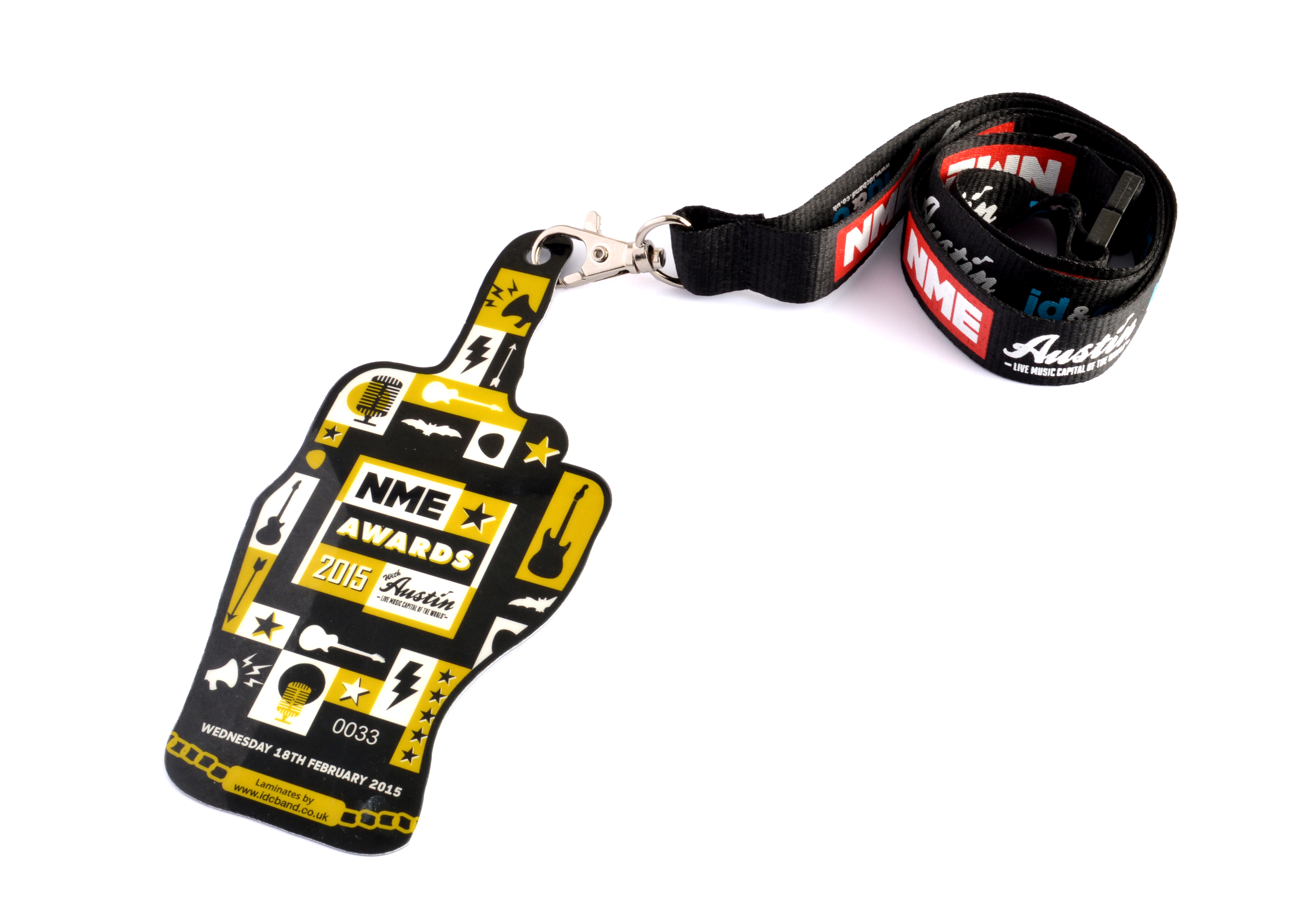 NME laminate and lanyard